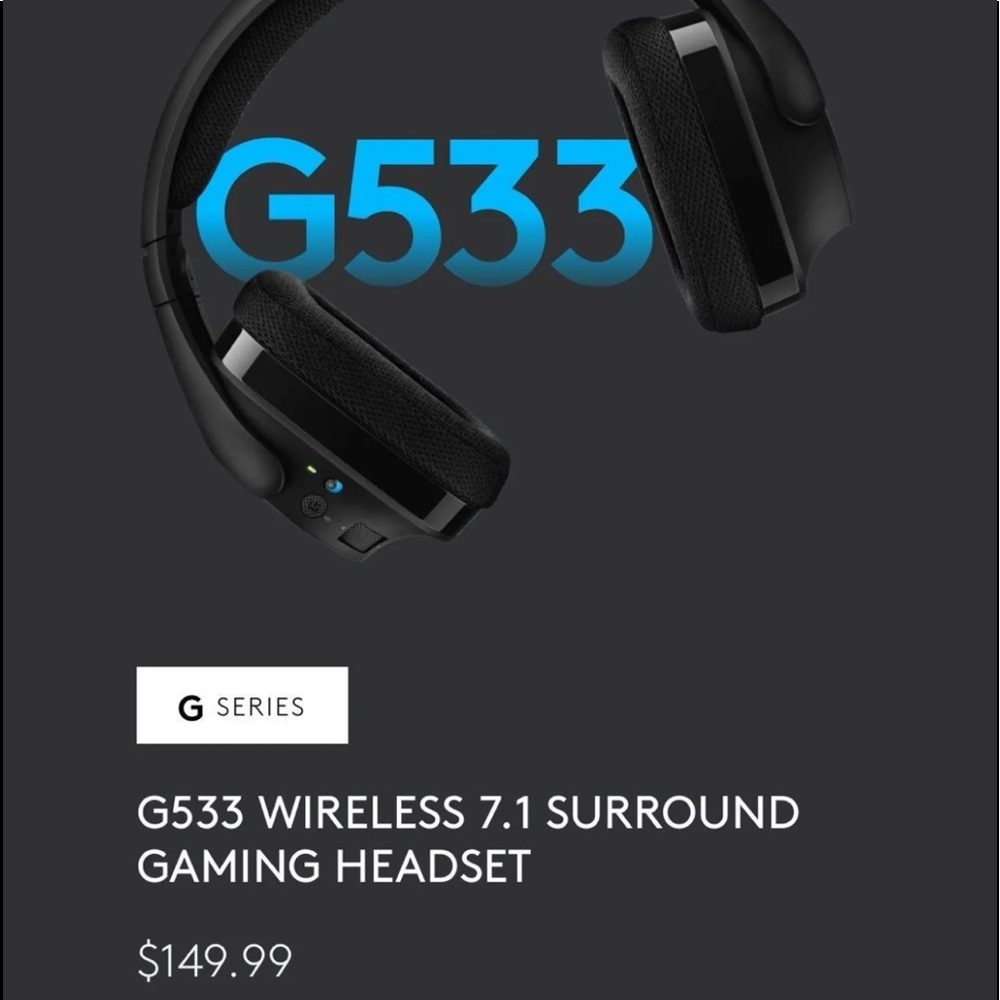 Logitech G533 WIRELESS 7.1 HEADPHONES